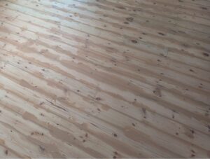 Gap Filled Pine Floorboards Thornton, Leicestershire