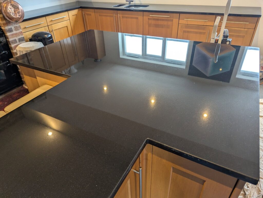 Cropped AFTER Black Granite Countertop Restoration Arnesby